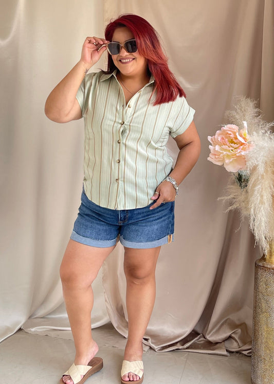Coastal Gal Button Down Top