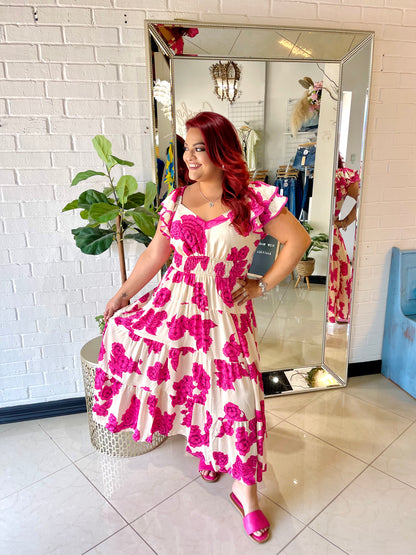 The Olivia Floral Midi Dress