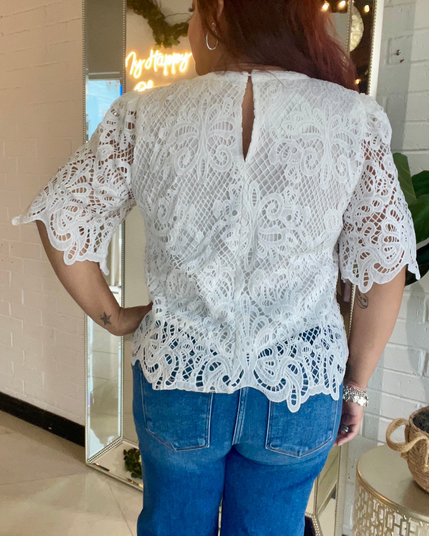 Elegance in Lace Form Blouse