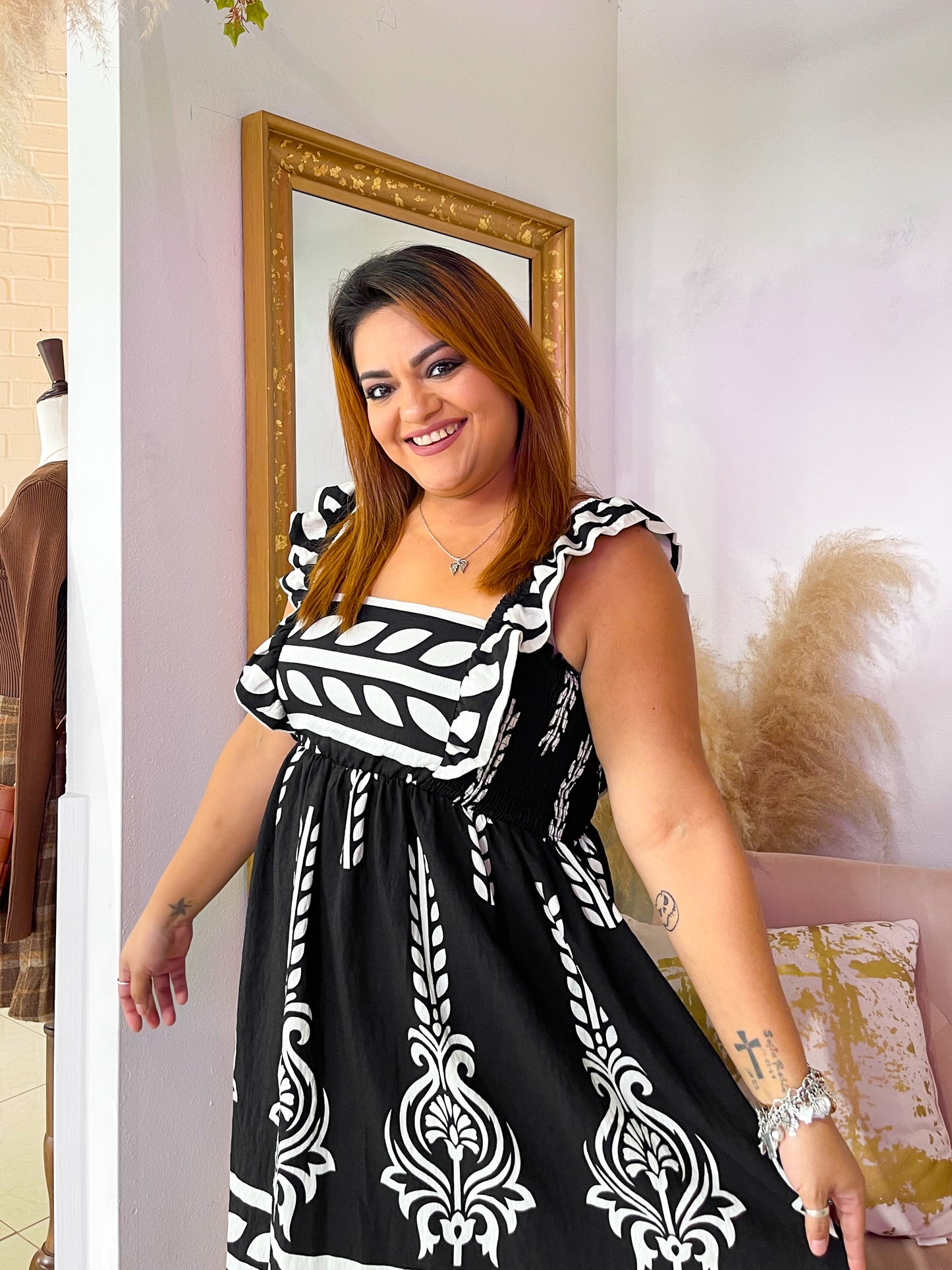 The Delia Babydoll Dress - Black