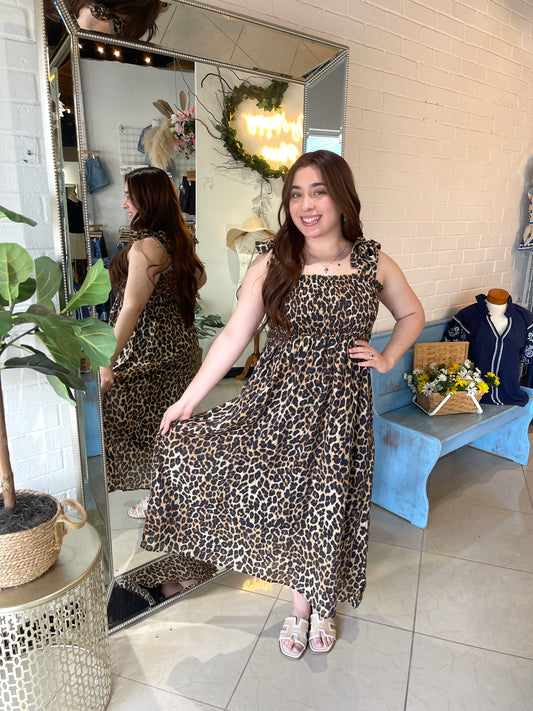 Make Me Purr Midi Dress