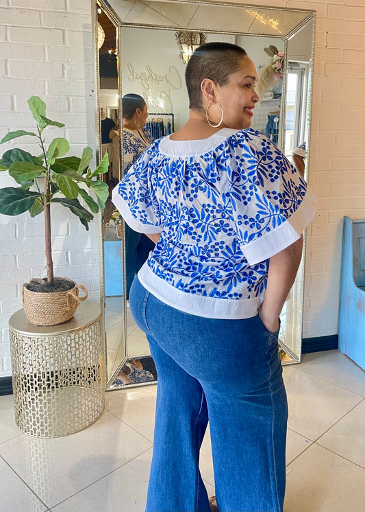 Sweet Sunday Eyelet Blouse
