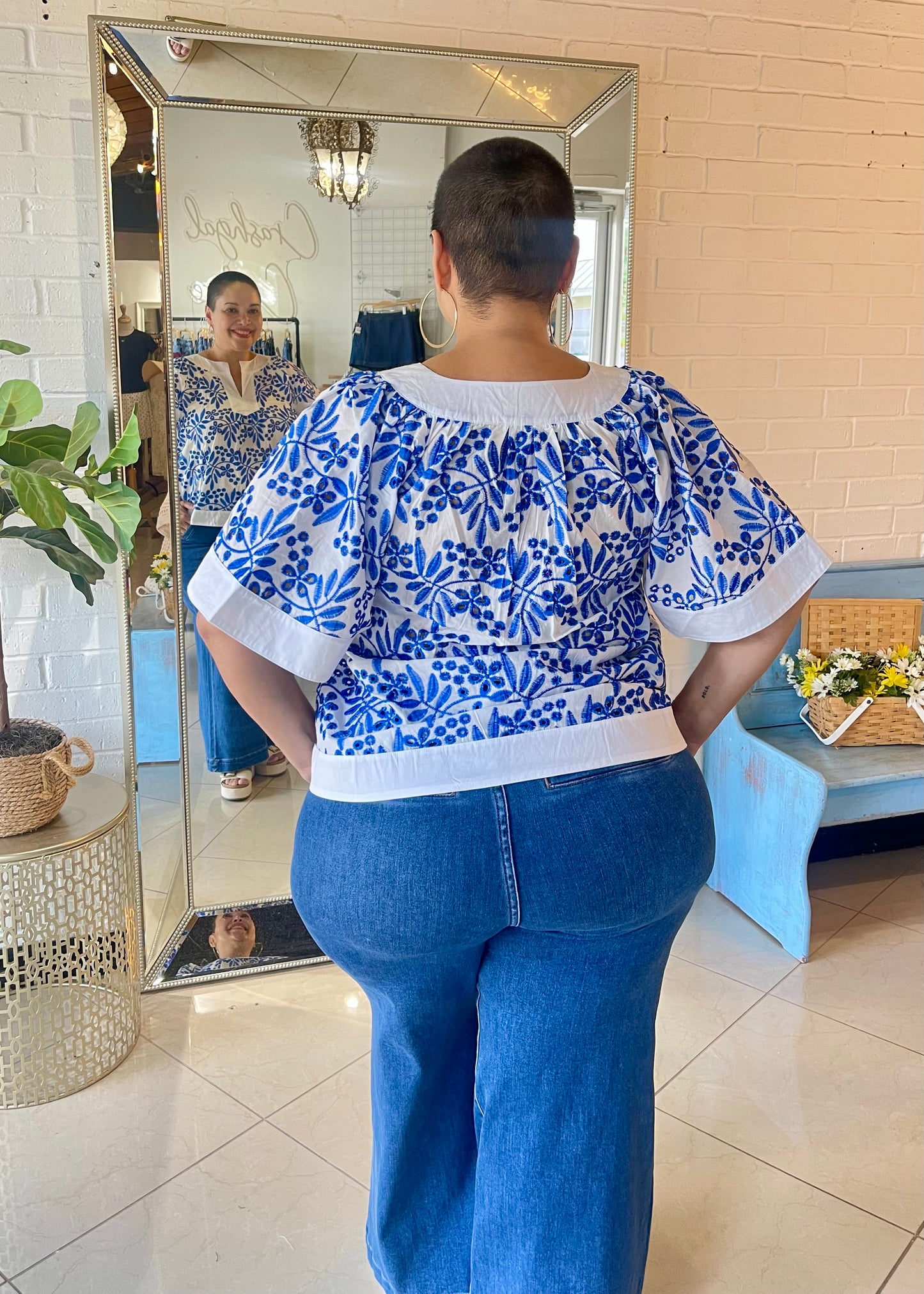Sweet Sunday Eyelet Blouse