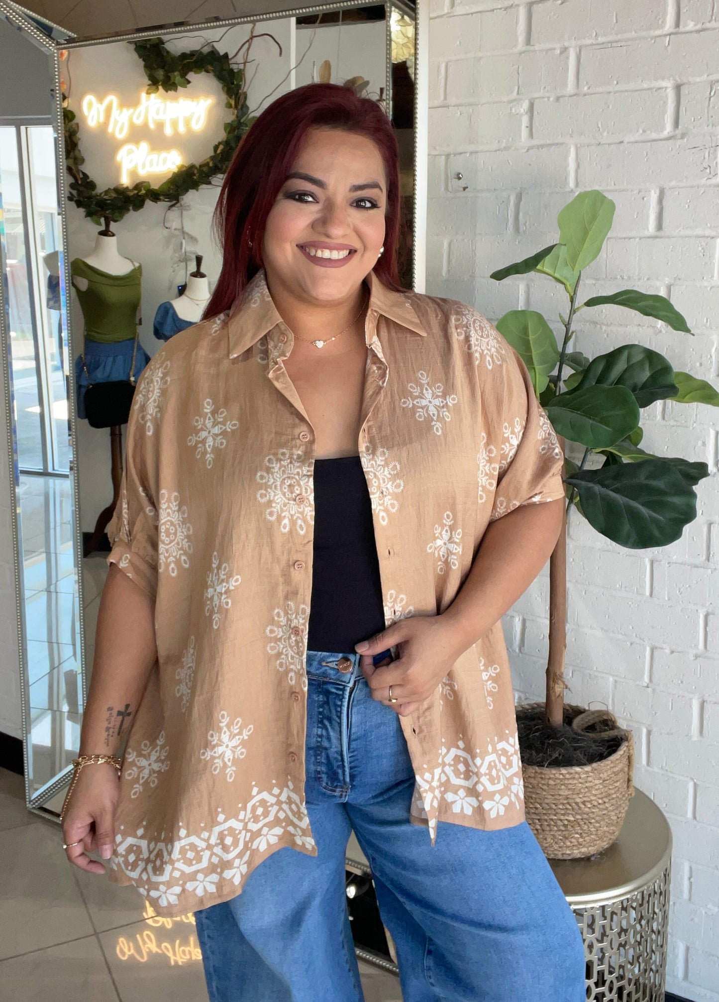 Beautiful Dreams Button Down Blouse