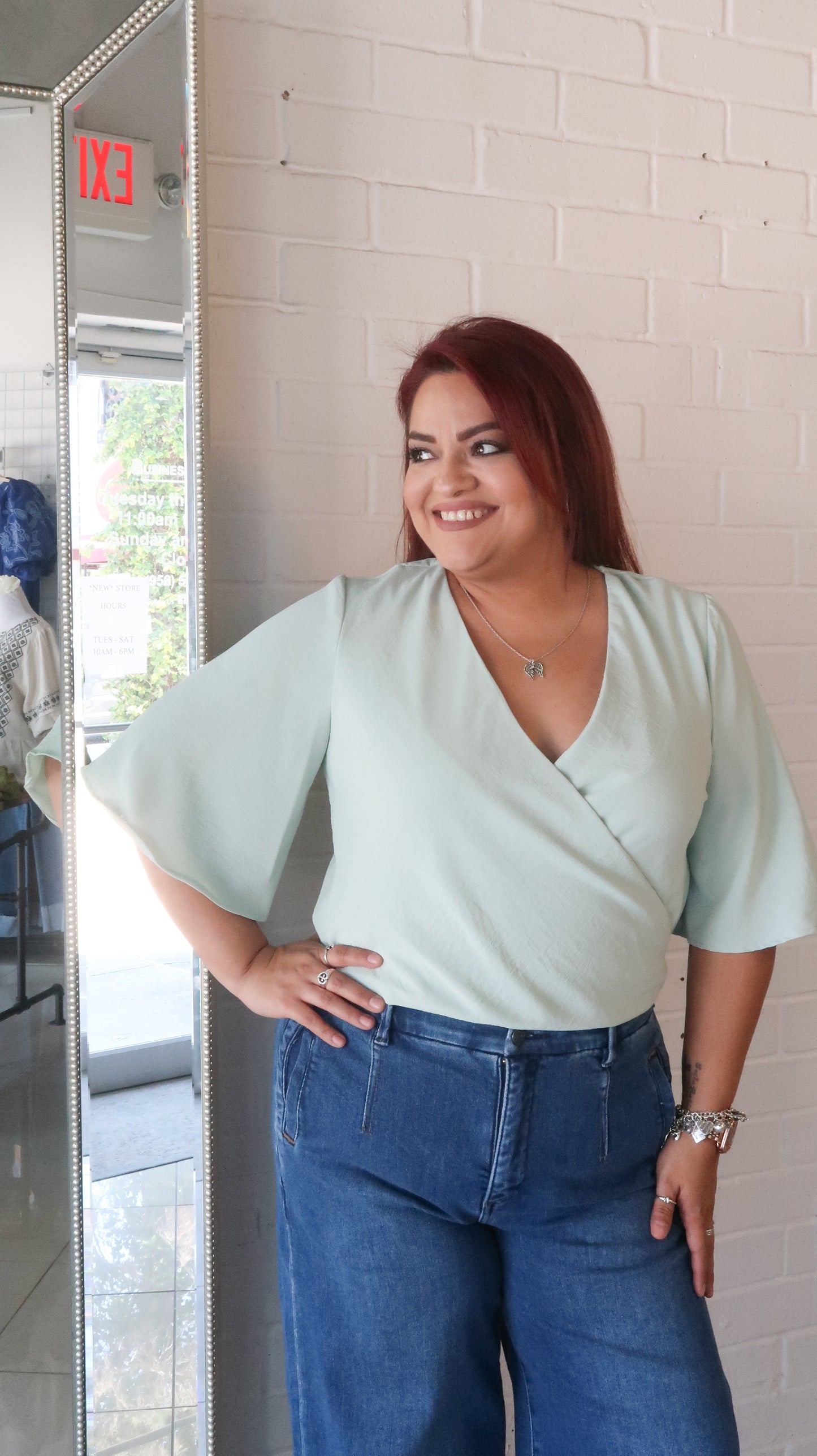 My Going Out Top- Mint