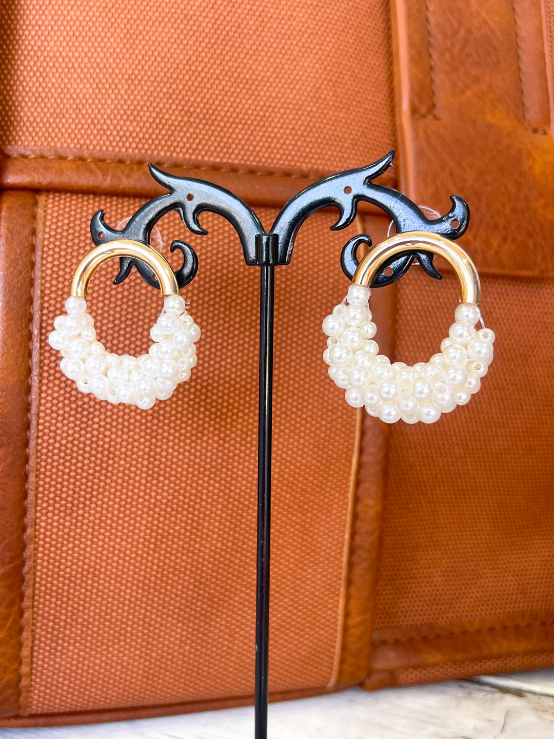 Delicate Pearl Cluster Earrings