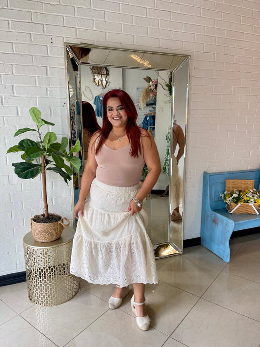 Jesy Jane Eyelet Midi