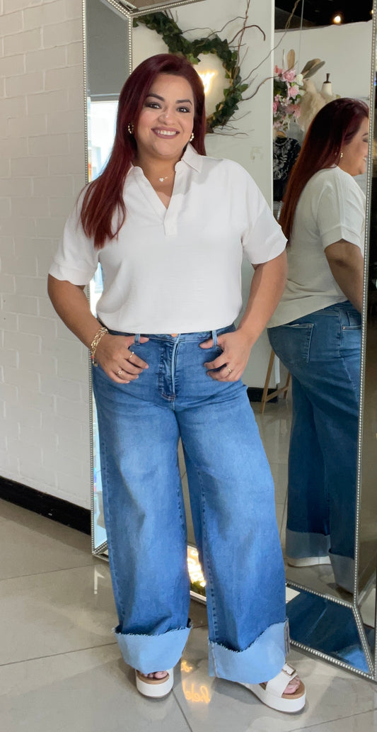 Ale Tummy Control Cuffed Jeans
