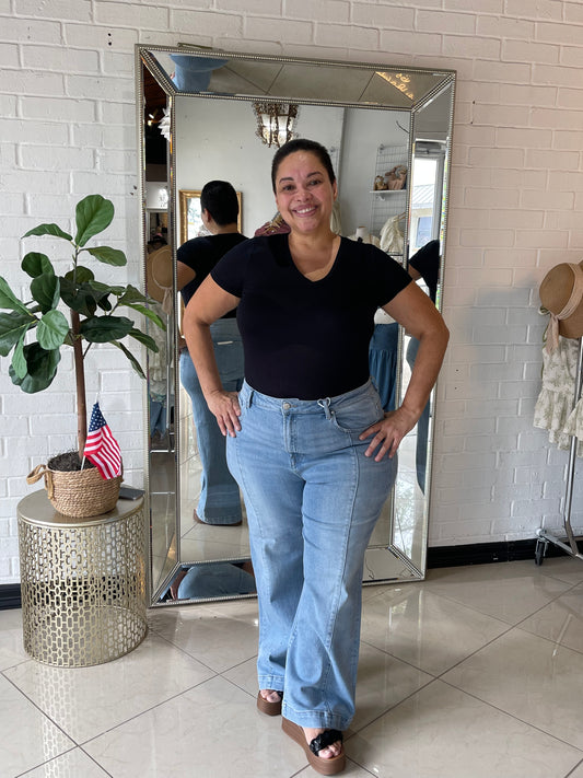Brittney High Waisted Denim - Light Wash