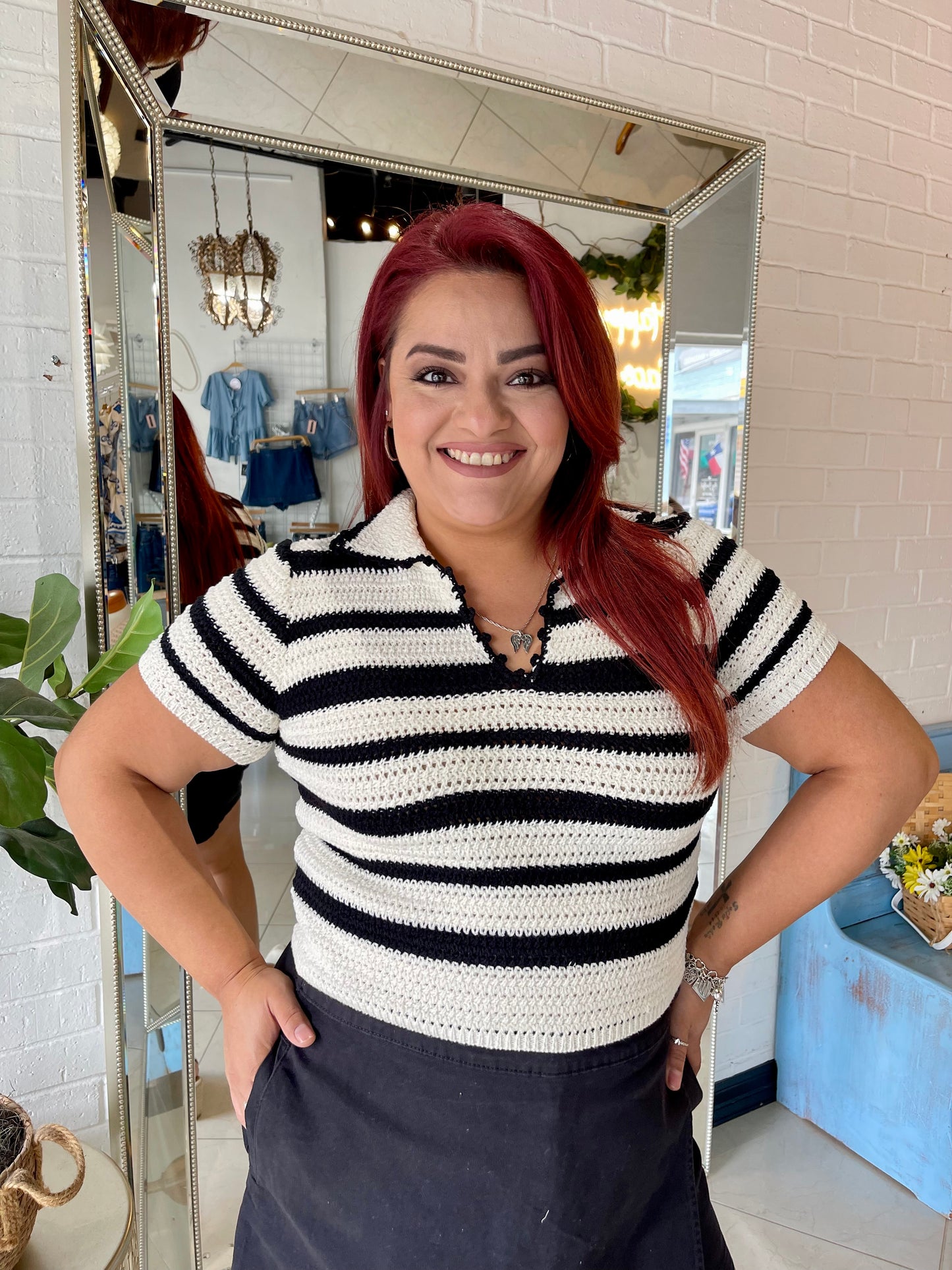 Carmen At The Beach Crochet Blouse