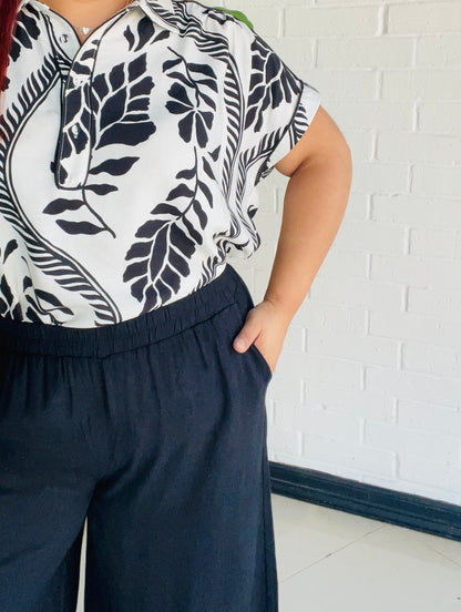 Lauraly Short Sleeve Blouse - White