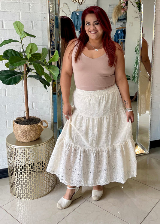 Jesy Jane Eyelet Midi