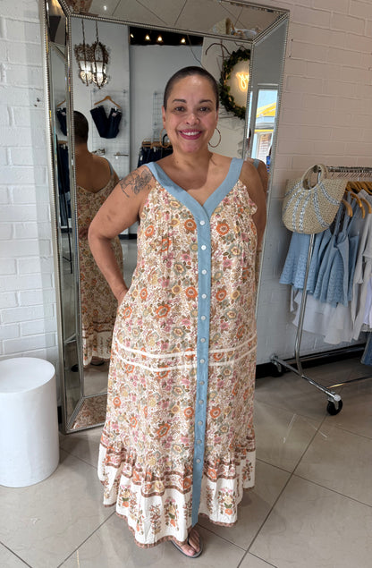Denim Boho Midi