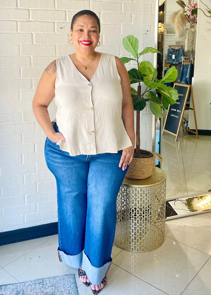 Linen Vest, I Say Yes