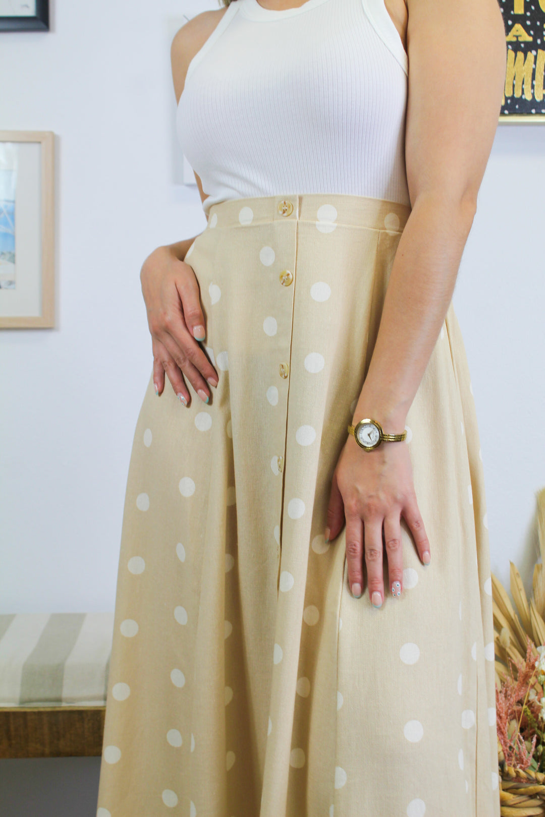 Sarah's Polka Dot Midi Skirt