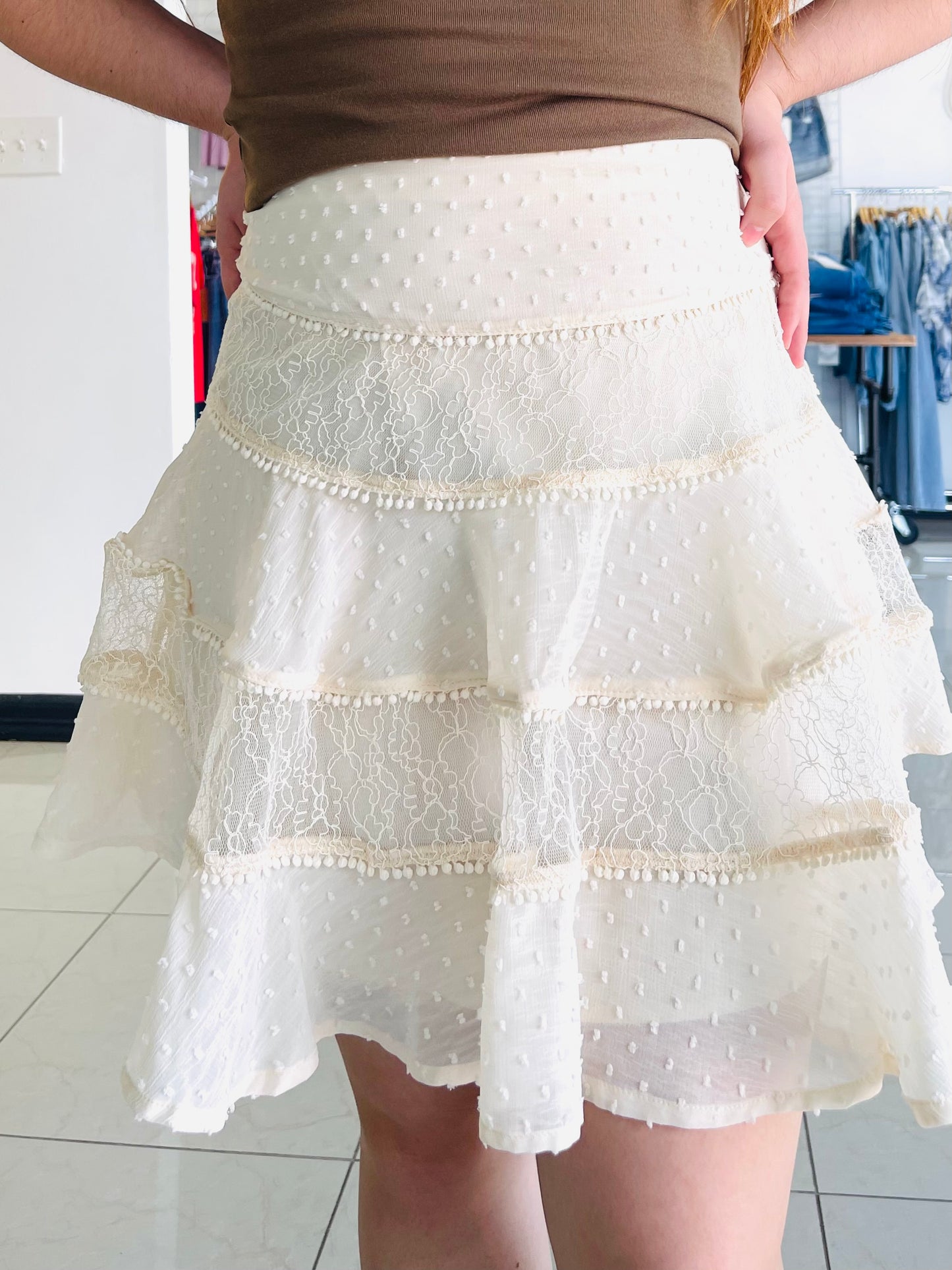 Luna Lace Mini Skirt