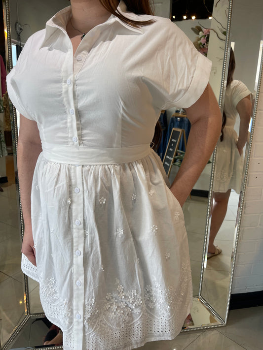 The Evelyn Button Down Dress