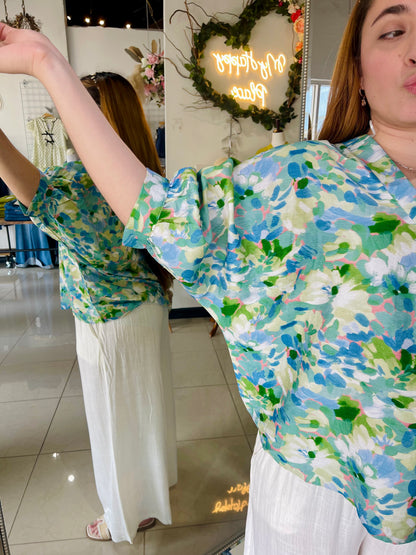 Blooming In Watercolors Blouse