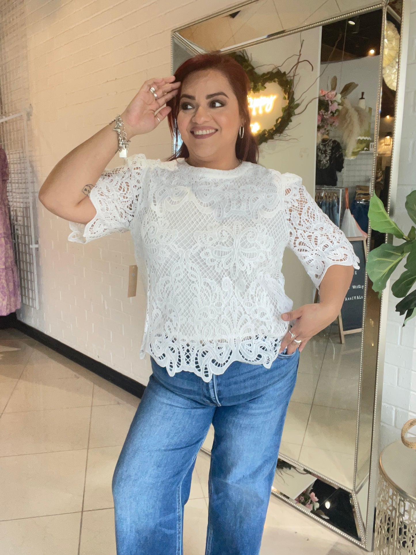 Elegance in Lace Form Blouse