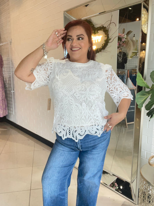 Elegance in Lace Form Blouse
