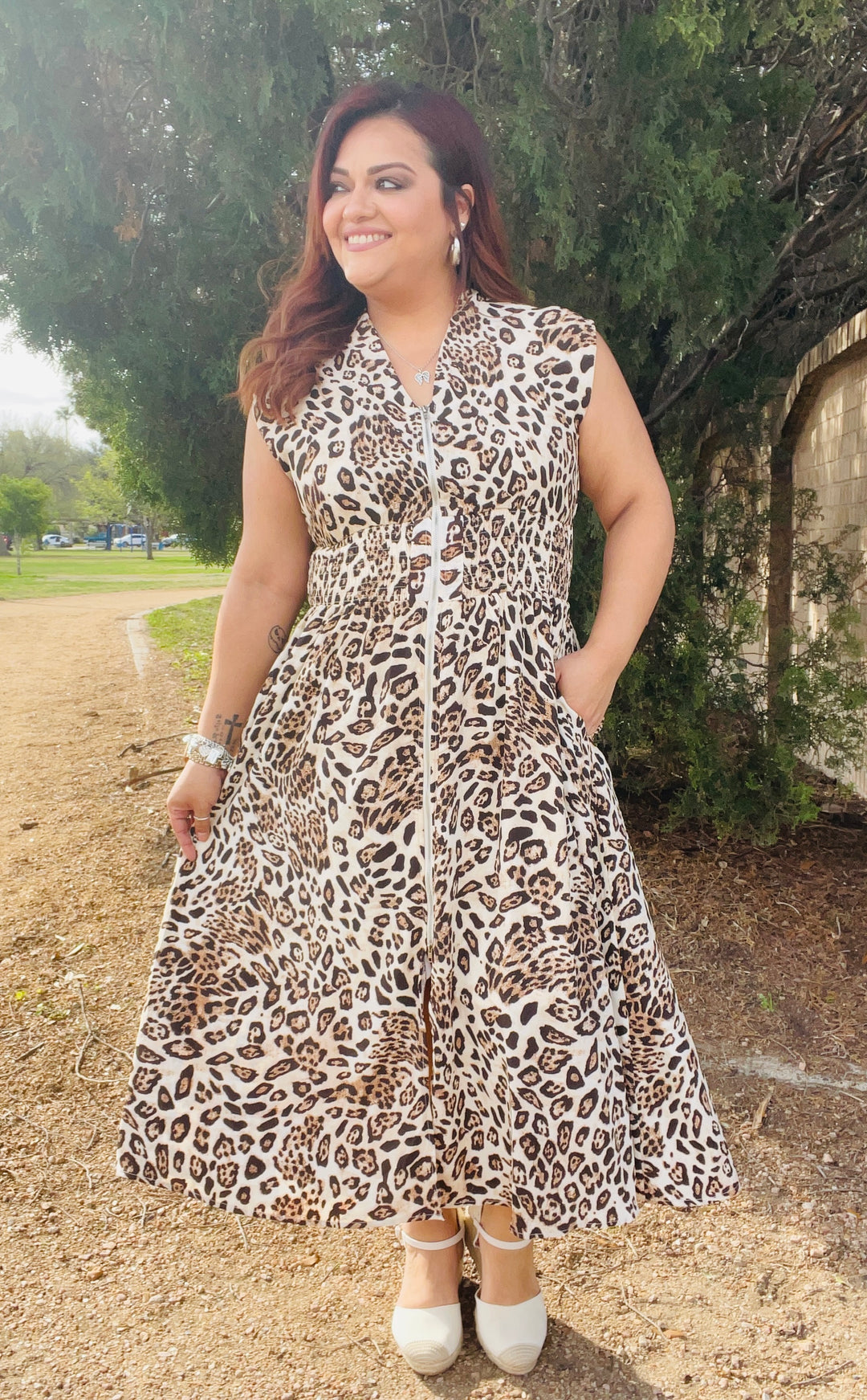 Roxanna Smocked Midi Dress