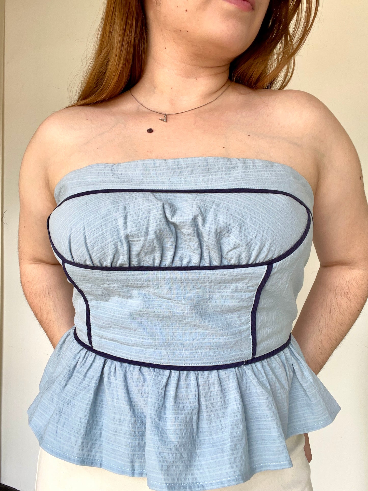 Bluebonnet Babe Strapless Top