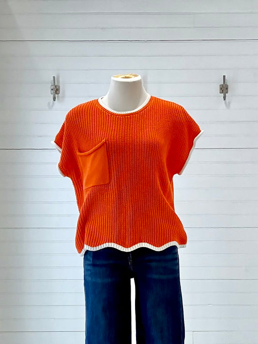 Scallops & Spirit Sweater Top