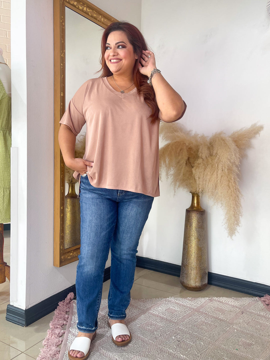Power Over Me Blouse - Taupe