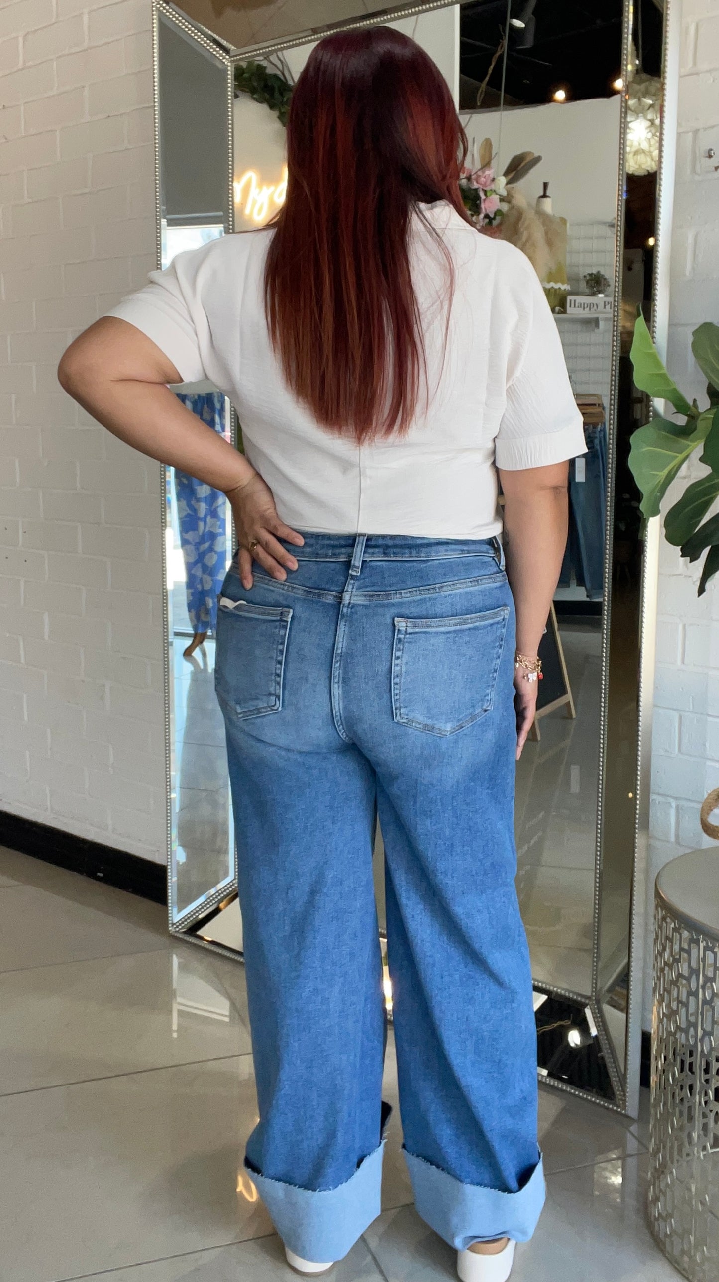 Ale Tummy Control Cuffed Jeans