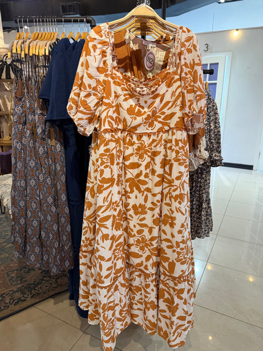 Autumn Scalloped Midi