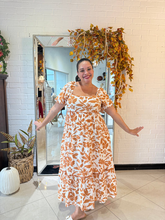Autumn Scalloped Midi