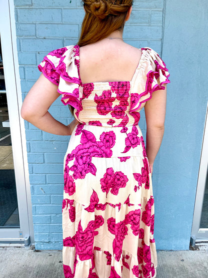 The Olivia Floral Midi Dress