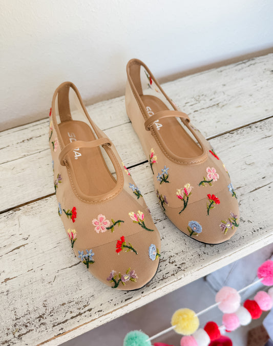 Delicate Flower Flats