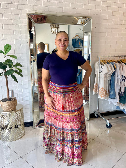 Boho Princess Maxi Skirt