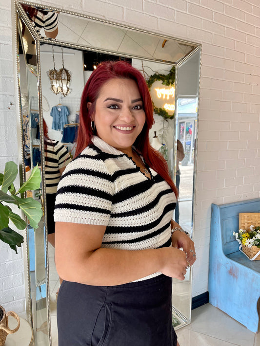 Carmen At The Beach Crochet Blouse