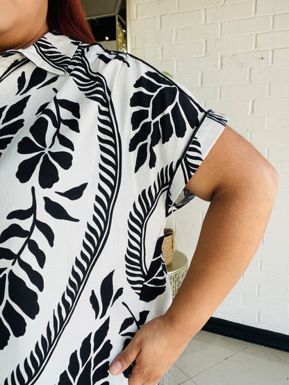Lauraly Short Sleeve Blouse - White