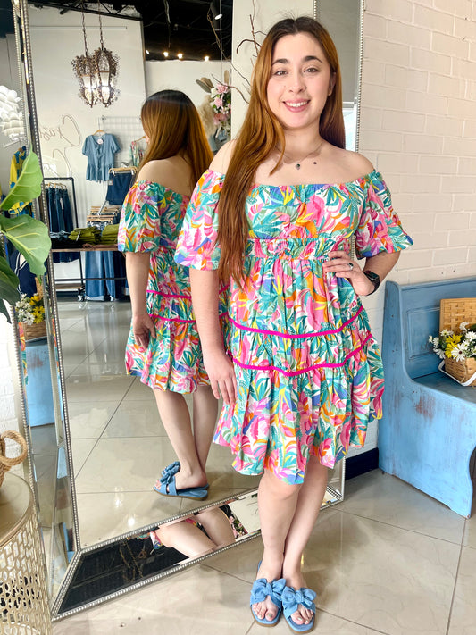Heart Full Of Colors Mini Dress