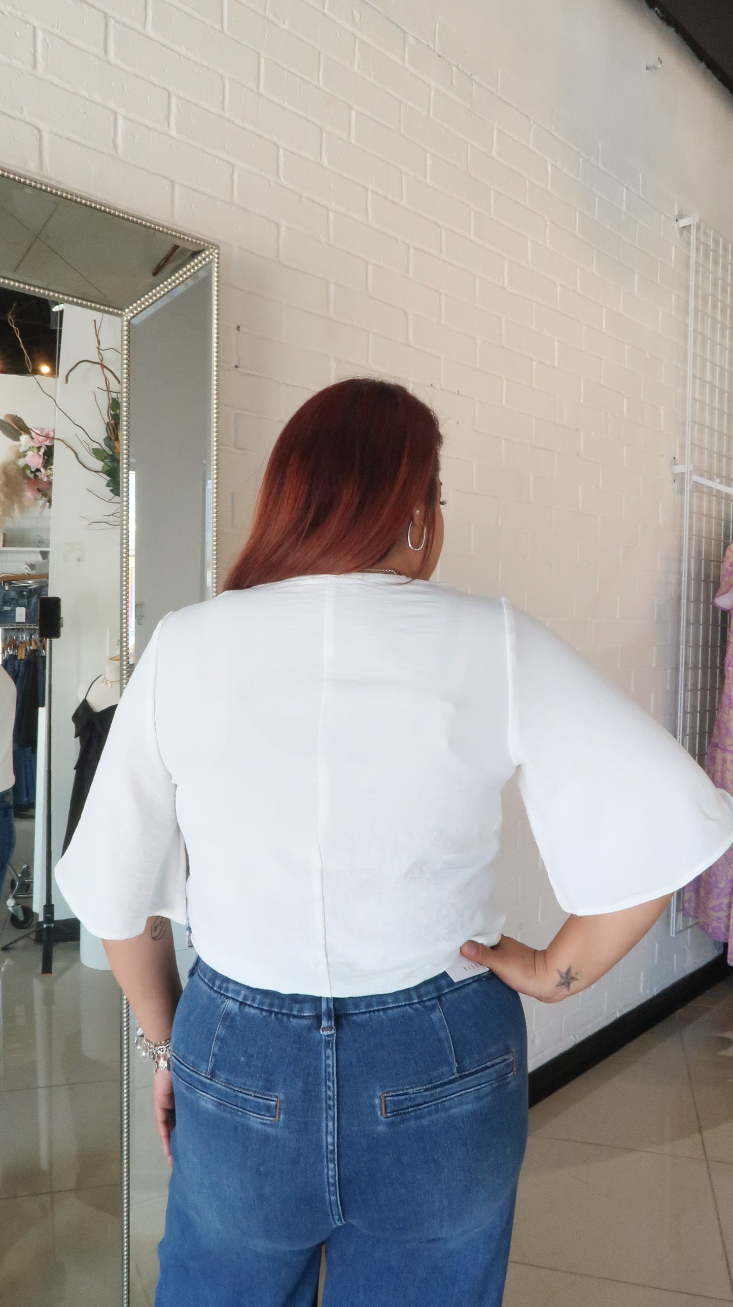 My Going Out Top- Ivory