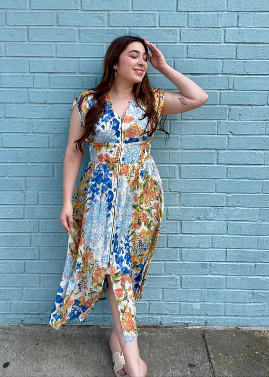 Pretty Blooms Midi Dress