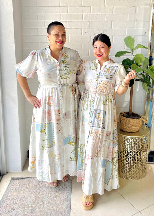 My Spring Patch Print Midi