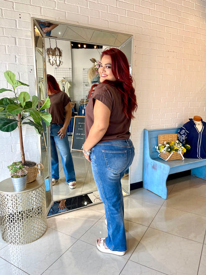 Liana High Rise Straight Jeans