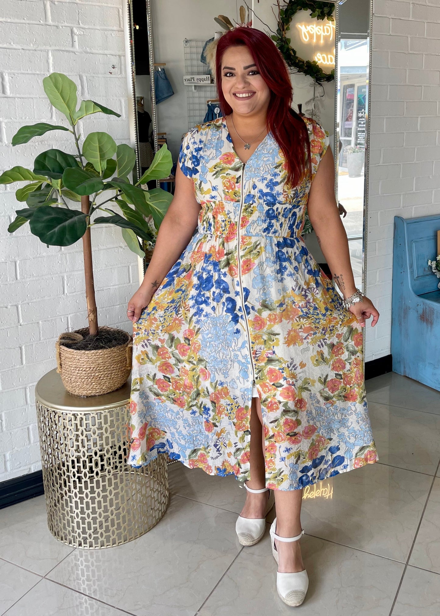 Pretty Blooms Midi Dress