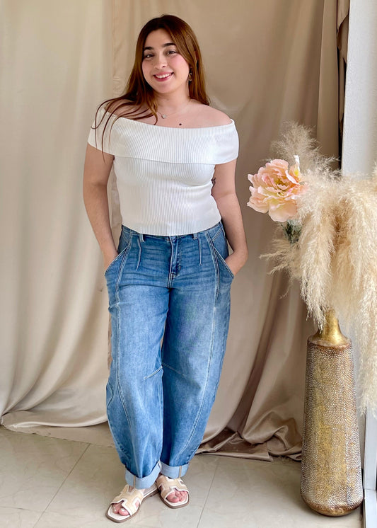 Swanlake Knit Top- White