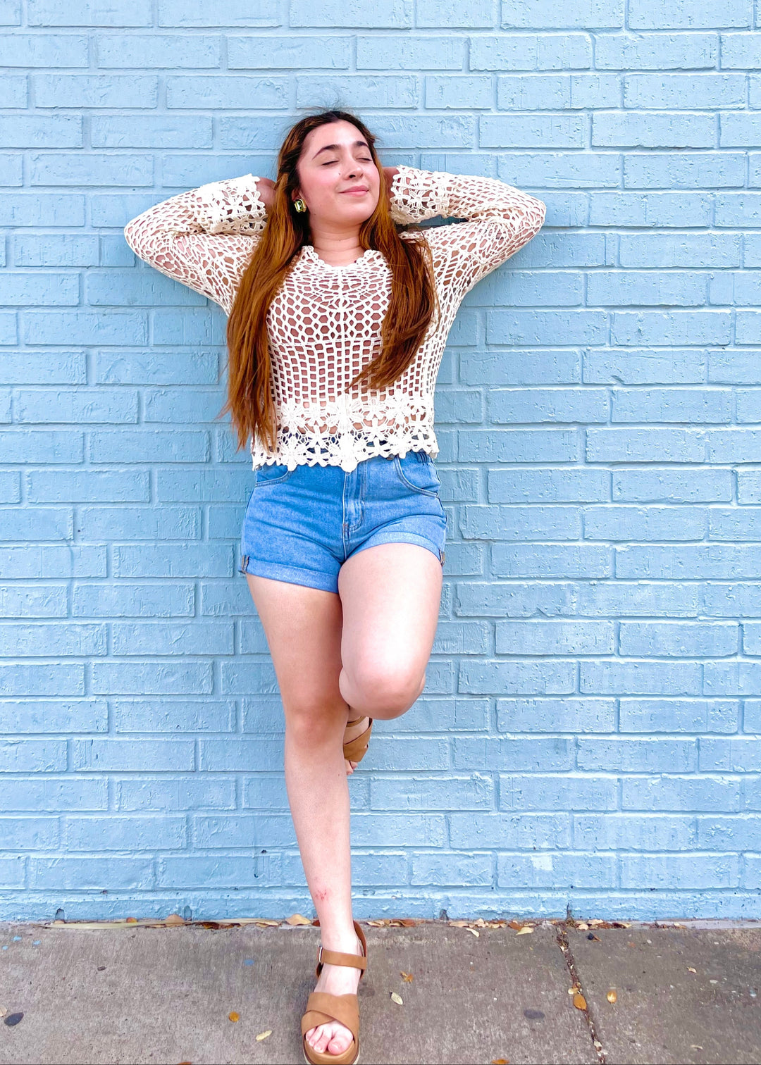 Lindsey Love Crochet Long Sleeve Top