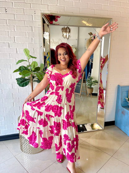 The Olivia Floral Midi Dress