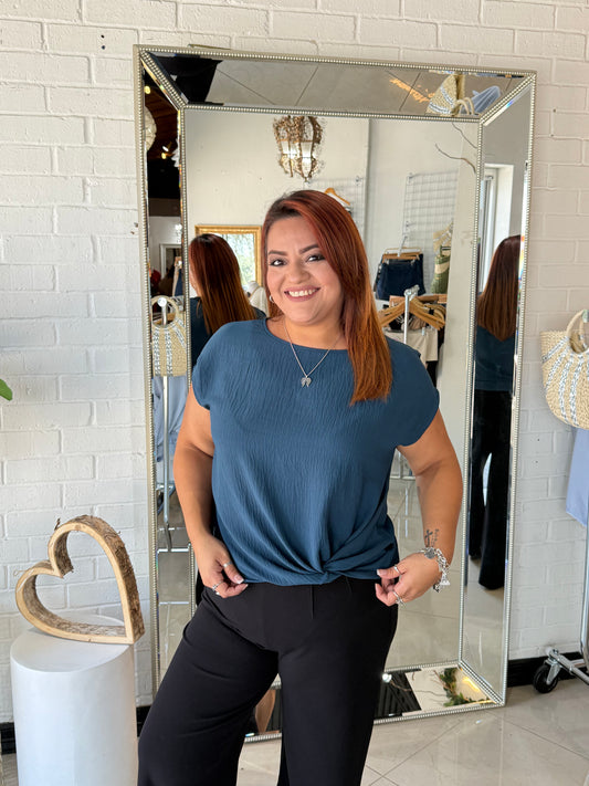 Chill With Me Blouse- Teal
