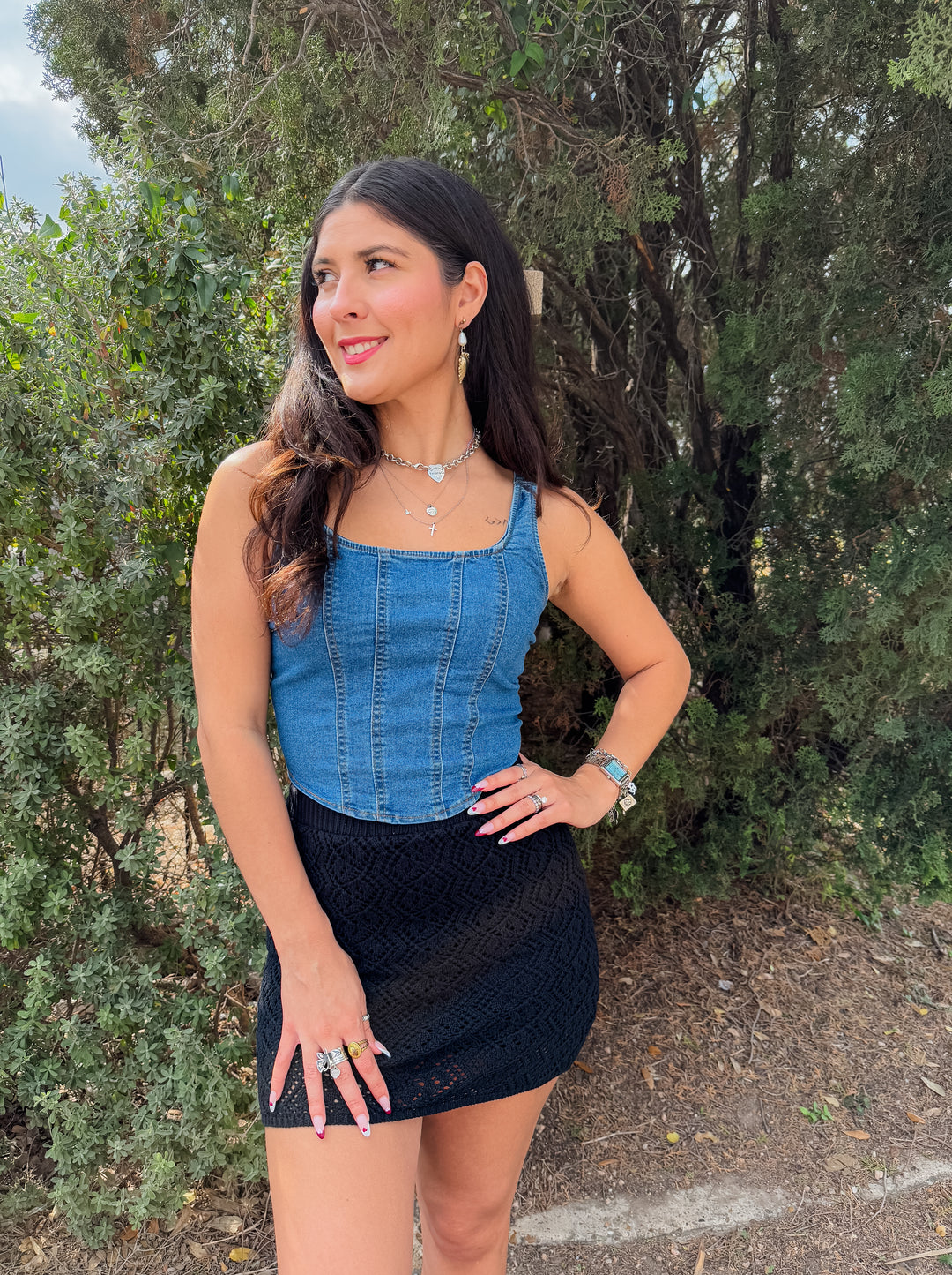 Emily Crochet Mini Skirt