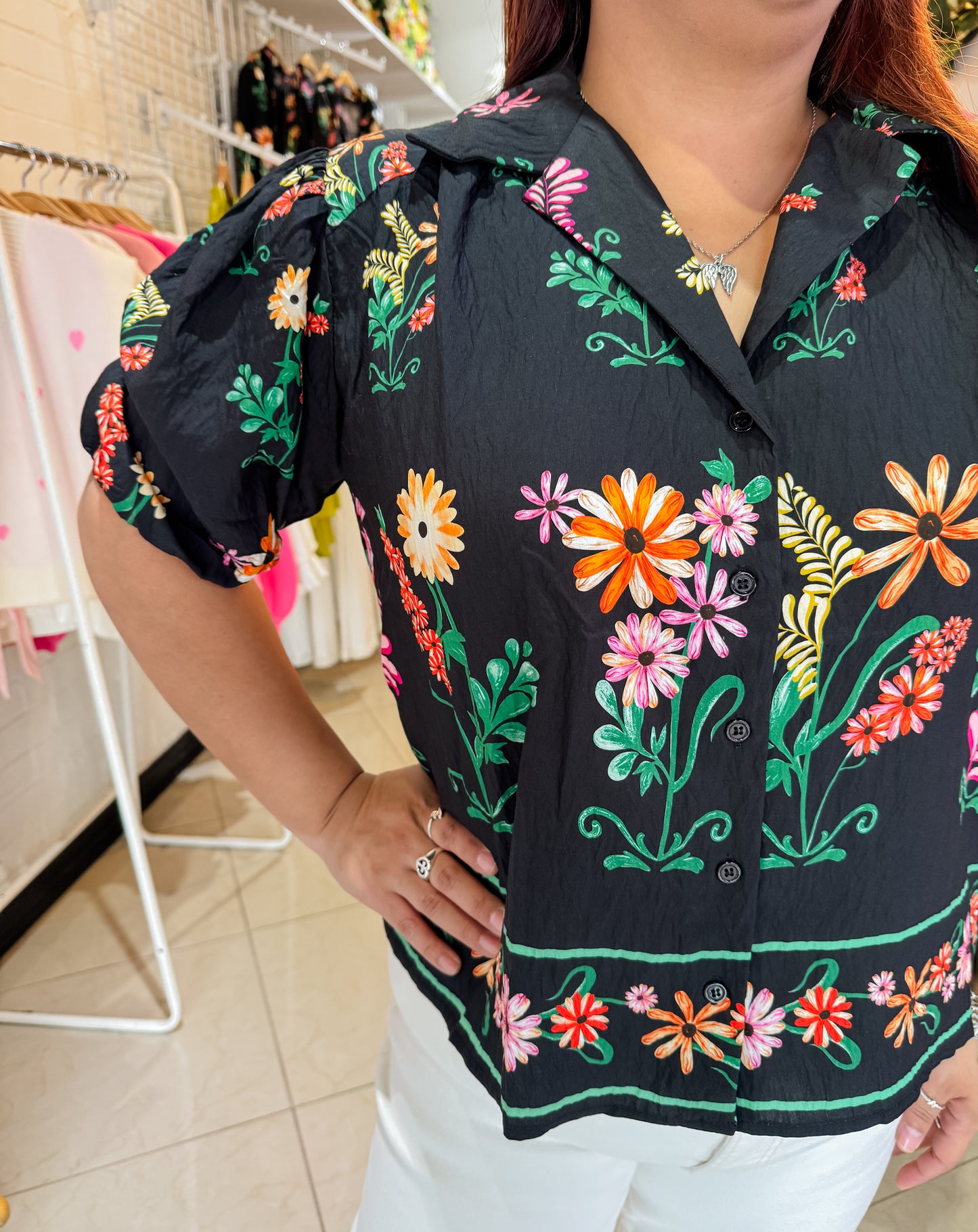 Teresa Button Up Top