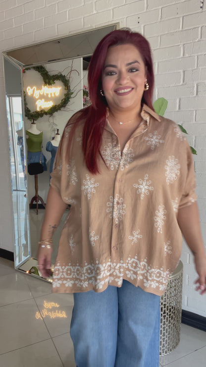 Beautiful Dreams Button Down Blouse