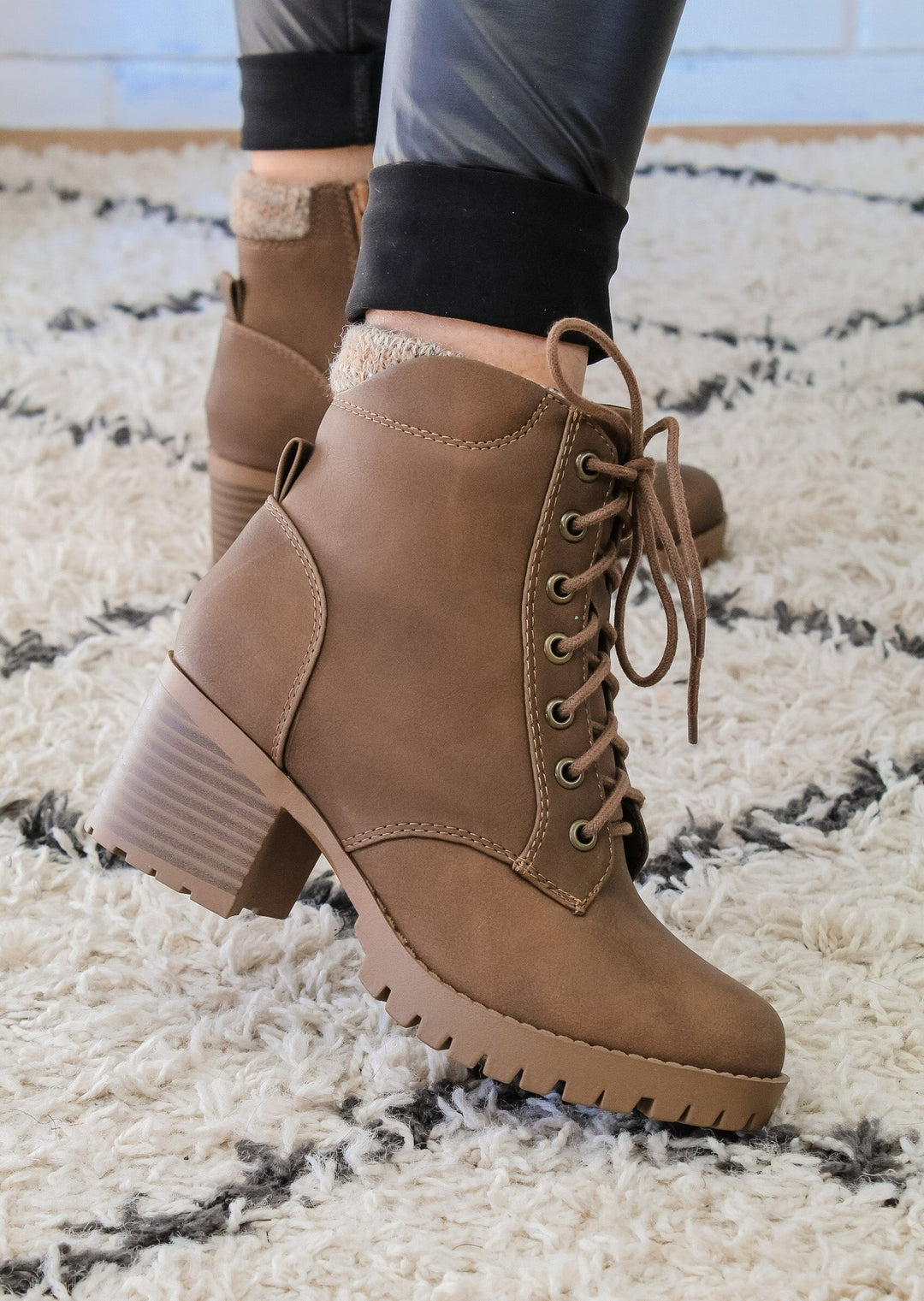 Dream By The Fire Booties- Light Brown - Shop 112